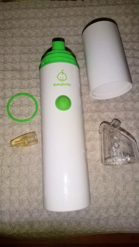 鼻水吸い取り器を洗って乾かした